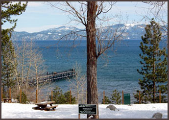 Lake Tahoe and Mountains